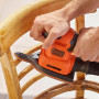 Шліфмашина вібраційна BLACK+DECKER, 200 Вт, 8000-13000 об/хв, вага 1.58 кг, пилозбірник