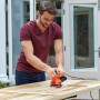 Шліфмашина вібраційна BLACK+DECKER, 200 Вт, 8000-13000 об/хв, вага 1.58 кг, пилозбірник