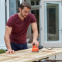 Шліфмашина ексцентрикова BLACK+DECKER, 230 Вт, 125 мм, 13000 об/хв, амплітуда 2 мм, вага 1.2 кг