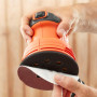 Шліфмашина ексцентрикова BLACK+DECKER, 230 Вт, 125 мм, 13000 об/хв, амплітуда 2 мм, вага 1.2 кг