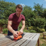 Шліфмашина вібраційна BLACK+DECKER, 150 Вт, 15000 об/хв, 90 х 187 мм, амплітуда 2 мм, вага 1.4 кг
