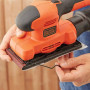 Шліфмашина вібраційна BLACK+DECKER, 150 Вт, 15000 об/хв, 90 х 187 мм, амплітуда 2 мм, вага 1.4 кг