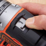 Дриль-шурупокрут акумуляторний BLACK+DECKER, безщітковий, безударний, 18 В, 1.5 А/год, 52 Нм, 410-1650 об/хв, патрон 13 мм швидкозатискний, кількість швидкостей - 2, вага 1.5 кг, 2 акумулятора, зарядний пристрій, вал