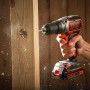 Дриль-шурупокрут акумуляторний BLACK+DECKER, безщітковий, безударний, 18 В, 1.5 А/год, 52 Нм, 410-1650 об/хв, патрон 13 мм швидкозатискний, кількість швидкостей - 2, вага 1.5 кг, 2 акумулятора, зарядний пристрій, вал