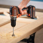 Дриль-шурупокрут акумуляторний BLACK+DECKER, безщітковий, безударний, 18 В, 52 Нм, 0-1650 об/хв, двигун "Series 700", патрон 1-13 мм, вага 1.3 кг