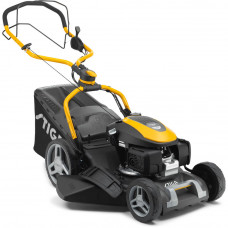 Газонокосарка бензинова самохідна STIGA, Honda GCVx145 OHV Autochoke, 2.75 кВт, ширина косіння 46 см, висота косіння 22-80 мм, травозбірник 60 л, вага 35 кг