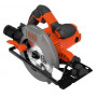 Пила дискова мережева BLACK+DECKER, 1500 Вт, діаметр диска 190 x 16 мм, 5500 об/хв, вага 3.9 кг