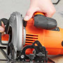 Пила дискова мережева BLACK+DECKER, 1500 Вт, діаметр диска 190 x 16 мм, 5500 об/хв, вага 3.9 кг