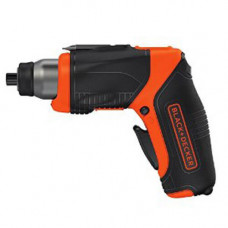 Викрутка акумуляторна BLACK+DECKER, 3.6 В Li-ion, 190 об/хв, реверс, підсвітка, вага 0.5 кг, набір біт