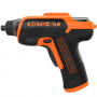 Викрутка акумуляторна BLACK+DECKER, 3.6 В Li-ion, 180 об/хв, реверс, підсвітка, вага 0.88 кг, зарядний пристрій, насадки