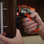Викрутка акумуляторна BLACK+DECKER, 3.6 В Li-ion, 180 об/хв, реверс, підсвітка, вага 0.88 кг, зарядний пристрій, насадки
