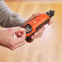 Викрутка акумуляторна BLACK+DECKER, 3.6 В Li-ion, 180 об/хв, реверс, підсвітка, вага 0.88 кг, зарядний пристрій, насадки