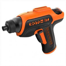 Викрутка акумуляторна BLACK+DECKER, 3.6 В Li-ion, 180 об/хв, реверс, підсвітка, вага 0.88 кг, зарядний пристрій, насадки, шестигранний шліц, валіза
