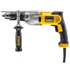 Дриль мережевий DeWALT, ударний, 1300 Вт, 40 Нм, 1250-3500 об/хв, 56000 уд/хв, патрон 16 мм швидкозатискний, кількість швидкостей - 2, вага 3 кг, багатопозиційна бічна рукоятка, валіза