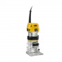 Фрезер окантовочний мережевий DeWALT, 900 Вт, 16000-27000 об/хв, цанга 8 мм, максимальний діаметр фрези - 36 мм, 4.4 кг