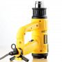 Пістолет гарячого повітря мережевий DeWALT, 2000 Вт, температура 50-600 °C, ЖКІ, вага 0.71 кг