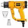 Пістолет гарячого повітря мережевий DeWALT, 2000 Вт, температура 50-600 °C, ЖКІ, вага 0.71 кг