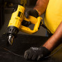 Пістолет гарячого повітря мережевий DeWALT, 2000 Вт, температура 50-600 °C, ЖКІ, вага 0.71 кг
