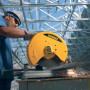 Пила монтажна мережева DeWalt, 2200 Вт, диск 355 мм, максимальне число оборотів 4000 об/хв, вага 18.5 кг, ключ