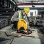 Пила монтажна мережева DeWALT, потужність 2300 Вт, диск 355 мм, максимальне число оборотів 4000 об/хв, вага 15.5 кг, ключ