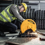 Пила монтажна мережева DeWALT, потужність 2300 Вт, диск 355 мм, максимальне число оборотів 4000 об/хв, вага 15.5 кг, ключ