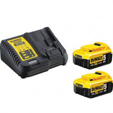 Зарядний пристрій DeWALT, 10.8, 14.4 В, 18 В, 54 В, вихідний струм 4 A, вага 0.5 кг, 2 акумулятора
