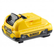 Акумуляторна батарея DeWALT, 12 В, 3 А/год, час зарядки 50 хв, вага 0.2 кг. Літій-іонна