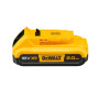Акумуляторна батарея DeWALT, 18 В, 2 А/год, час зарядки 30 хв, вага 0.4 кг. Літій-іонна