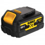 Акумуляторна батарея DeWALT, 18 В XR Li-ion GFN блок - Glass Filled Nylon (нейлон армований скловолокном) 5 А/год, вага 0.72 кг. Літій-іонна
