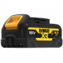 Акумуляторна батарея DeWALT, 18 В XR Li-ion GFN блок - Glass Filled Nylon (нейлон армований скловолокном) 5 А/год, вага 0.72 кг. Літій-іонна