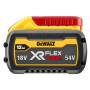Акумуляторна батарея DeWALT, 18 В / 54 В, 12 А/год, 4 А/год, час зарядки 120 хв, вага 1.46 кг. Літій-іонна