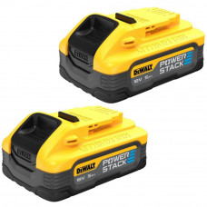 Акумуляторна батарея DeWALT, 18 В XR Li-lon PowerStack 5 А/год, 2 од. в комплекті, вага 1.4 кг. Літій-іонна