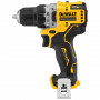 Дриль-шурупокрут DeWALT, безщітковий, безударний, XR Li-ion 12 В, 2 А/год, 57.5 Нм, 425-1500 об/хв, патрон 10 мм швидкозатискний, кількість швидкостей - 2, вага 0.9 кг, без акумуляторної батареї і зарядного пристрою