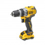 Дриль-шурупокрут DeWALT, безщітковий, XR Li-ion 12 В зі змінними насадками, 57.5 Нм, 0-425 / 0-1500 об/хв, кількість швидкостей - 2, вага 0.73 кг, шестигранний патрон-насадка 10 мм, шестигранна кутова насадка правост