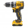 Дриль-шурупокрут DeWALT, безщітковий, XR Li-ion 12 В зі змінними насадками, 57.5 Нм, 0-425 / 0-1500 об/хв, кількість швидкостей - 2, вага 0.73 кг, шестигранний патрон-насадка 10 мм, шестигранна кутова насадка правост