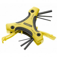 Набір ключів STANLEY шестигранні з ручкою 9 од: 1.5, 2, 2.5, 3, 4, 4.5, 5, 5.5, 6 мм