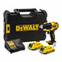 Дриль-шурупокрут DeWALT, безщітковий, безударний, XR Li-ion 18 В, 2 А/год, 65 Нм, 450-1650 об/хв, патрон 13 мм швидкозатискний, кількість швидкостей - 2, вага 1.1 кг, 2 акумулятора, зарядний пристрій, валіза, додатко
