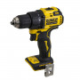 Дриль-шурупокрут DeWALT, безщітковий, XR Li-ion 18 В, 65 Нм, 450-1650 об/хв, патрон 13 мм швидкозатискний, кількість швидкостей - 2, вага 1.1 кг, без акумулятора та зарядного пристрою