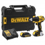 Дриль-шурупокрут DeWALT, безщітковий, безударний, XR Li-on 18 В, 1.5 А/год, 65 Нм, 650-1650 об/хв, патрон 13 мм швидкозатискний, кількість швидкостей - 2, вага 1.1 кг, 2 акумулятора, зарядний пристрій, валіза