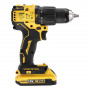 Дриль-шурупокрут DeWALT, безщітковий, ударний, 18 В XR Li-ion, 2 А/год, 65 Нм, 450-1650 об/хв, патрон 13 мм швидкозатискний, кількість швидкостей - 2, вага 1.2 кг, 2 акумулятора, зарядний пристрій, валіза