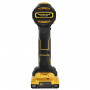 Дриль-шурупокрут DeWALT, безщітковий, ударний, 18 В XR Li-ion, 2 А/год, 65 Нм, 450-1650 об/хв, патрон 13 мм швидкозатискний, кількість швидкостей - 2, вага 1.2 кг, 2 акумулятора, зарядний пристрій, валіза