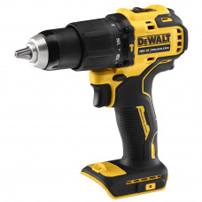 Дриль-шурупокрут DeWALT, безщітковий, ударний, 18 В XR Li-ion, 65 Нм, 450-1650 об/хв, патрон 13 мм швидкозатискний, кількість швидкостей - 2, вага 1.2 кг, без акумуляторів і зарядного пристрою.