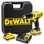Дриль- шурупокрут DeWALT, ударний, XR Li-ion 10.8 В, 2 А/год, 30 Нм, 400-1500 об/хв, патрон 10 мм швидкозатискний, кількість швидкостей - 2, вага 0.98 кг, 2 акумулятора, зарядний пристрій, валіза