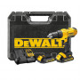 Дриль-шурупокрут DeWALT, безударний, XR Li-ion 18 В, 1.3 А/год, 42 Нм, 450-1800 об/хв, патрон 13 мм швидкозатискний, кількість швидкостей - 2, вага 1.28 кг, 2 акумулятора, зарядний пристрій, валіза