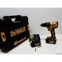 Дриль-шурупокрут DeWALT, безщітковий, безударний, XR Li-ion 18 В, 4 А/год, 65 Нм, 500-1750 об/хв, патрон 13 мм швидкозатискний, кількість швидкостей - 2, вага 1.76 кг, 2 акумулятора, зарядний пристрій, валіза