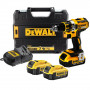 Дриль-шурупокрут DeWALT, безщітковий, безударний, XR Li-ion 18 В, 4 А/год, 60 Нм, 0-600/2000 об/хв, патрон 13 мм швидкозатискний, кількість швидкостей - 2, вага 1.2 кг, 3 акумулятори, зарядний пристрій, валіза TSTAK