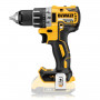 Дриль-шурупокрут DeWALT, безщітковий, безударний, XR Li-ion 18 В, 70 Нм, 550-2000 об/хв, патрон 13 мм швидкозатискний, кількість швидкостей - 2, вага 1.2 кг, валіза