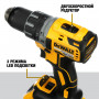Дриль-шурупокрут DeWALT, безщітковий, безударний, XR Li-ion 18 В, 70 Нм, 550-2000 об/хв, патрон 13 мм швидкозатискний, кількість швидкостей - 2, вага 1.2 кг, валіза