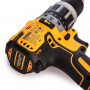 Дриль-шурупокрут DeWALT, безщітковий, ударний, 18 В XR Li-ion, 2 А/год, 70 Нм, 550-2000 об/хв, патрон 13 мм швидкозатискний, кількість швидкостей - 2, вага 1.6 кг, 2 акумулятора, зарядний пристрій, валіза