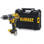 Дриль-шурупокрут DeWALT, безщітковий, ударний, 18 В XR Li-ion, 70 Нм, 550-2000 об/хв, патрон 13 мм швидкозатискний, кількість швидкостей - 2, вага 1.2 кг, без акумулятора та зарядного пристрою, валіза